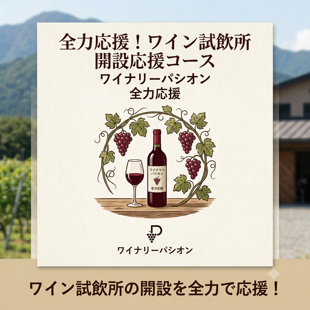 全力応援!ワイン試飲所 開設応援コース